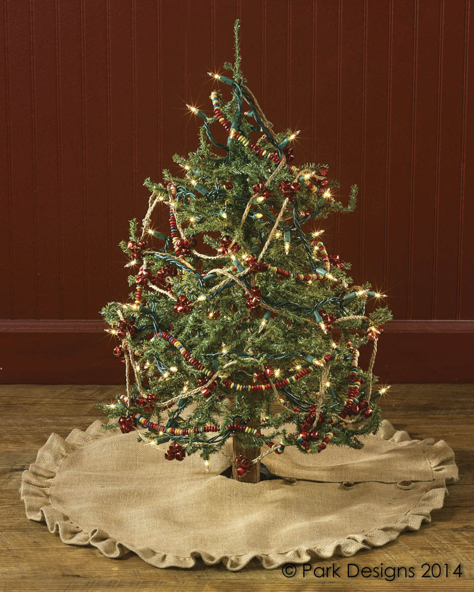 Jute Burlap Tree Skirt - 60" Park Designs - The Fox Decor