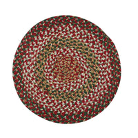 Holly Berry Braided Placemat - Round Set Of 6 Park Designs - The Fox Decor