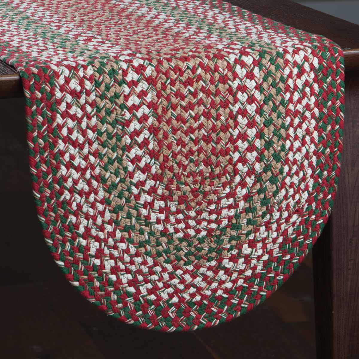 Holly Berry Braided Table Runners 15"x54" Park Designs - The Fox Decor
