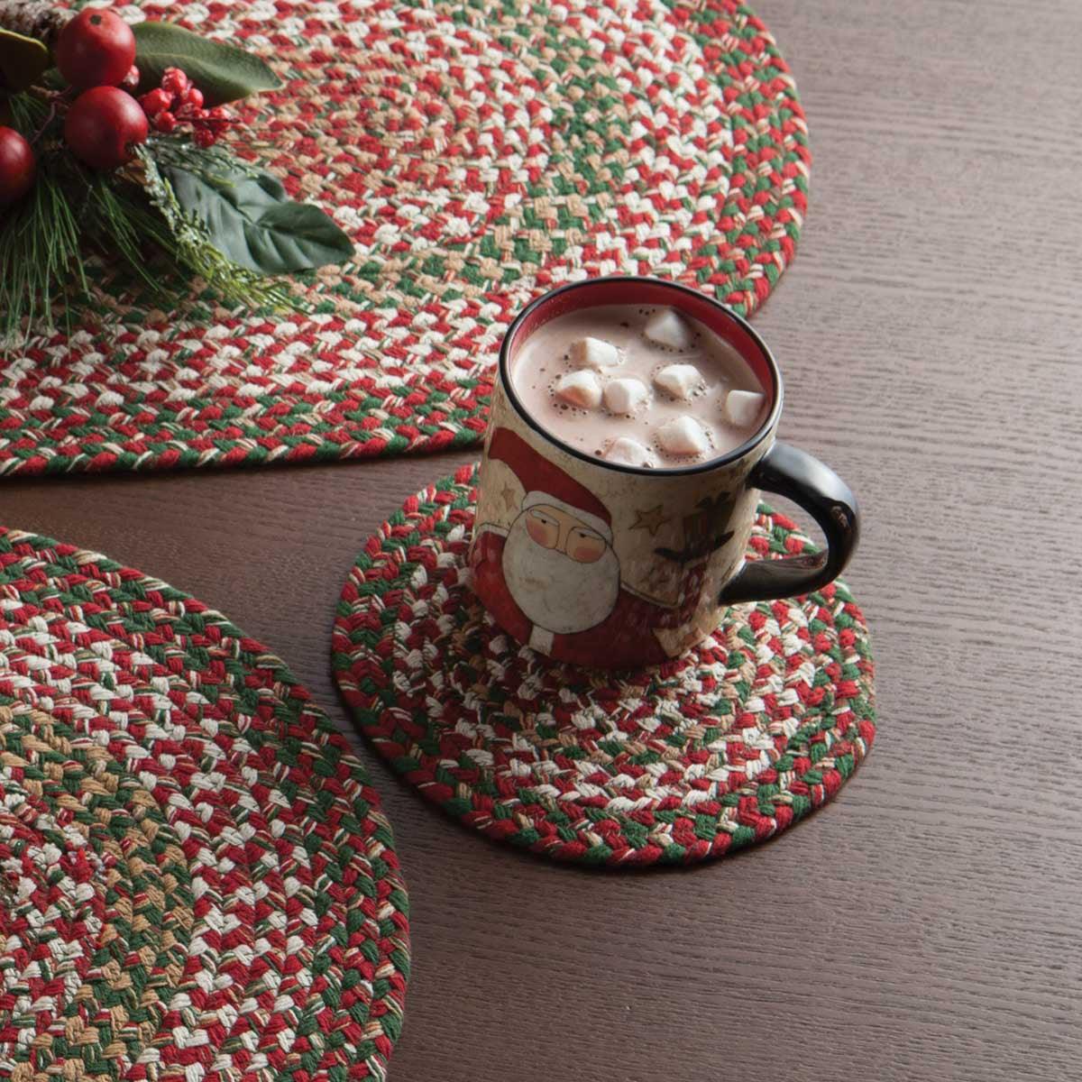 Holly Berry Braided Trivet - Set Of 6 Park Designs - The Fox Decor
