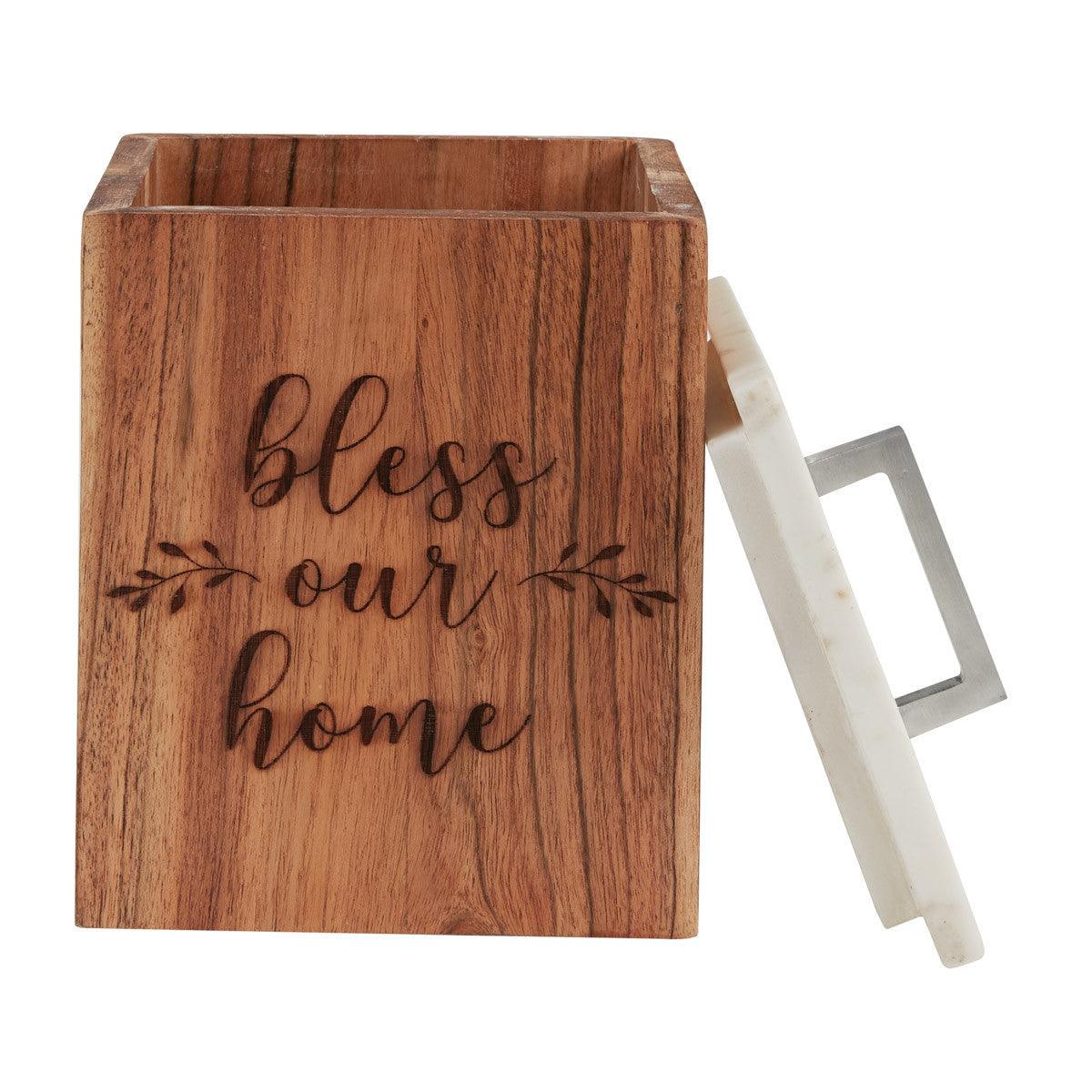 Farmhouse Wood Canister- Small Park Designs - The Fox Decor