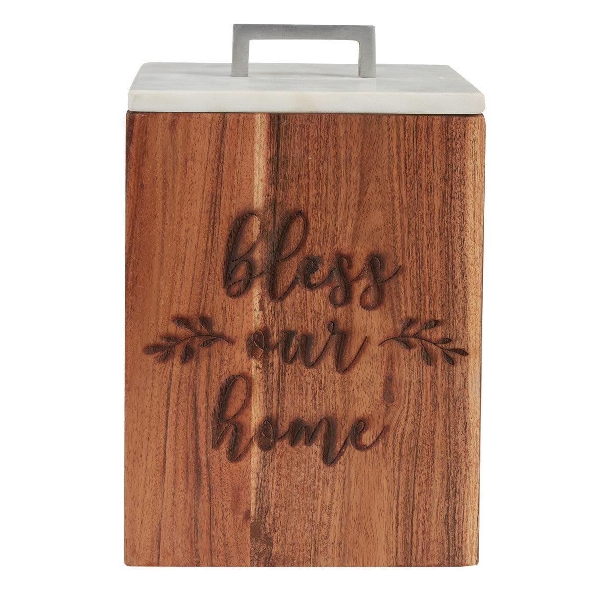 Farmhouse Wood Canister-Large Park Designs - The Fox Decor