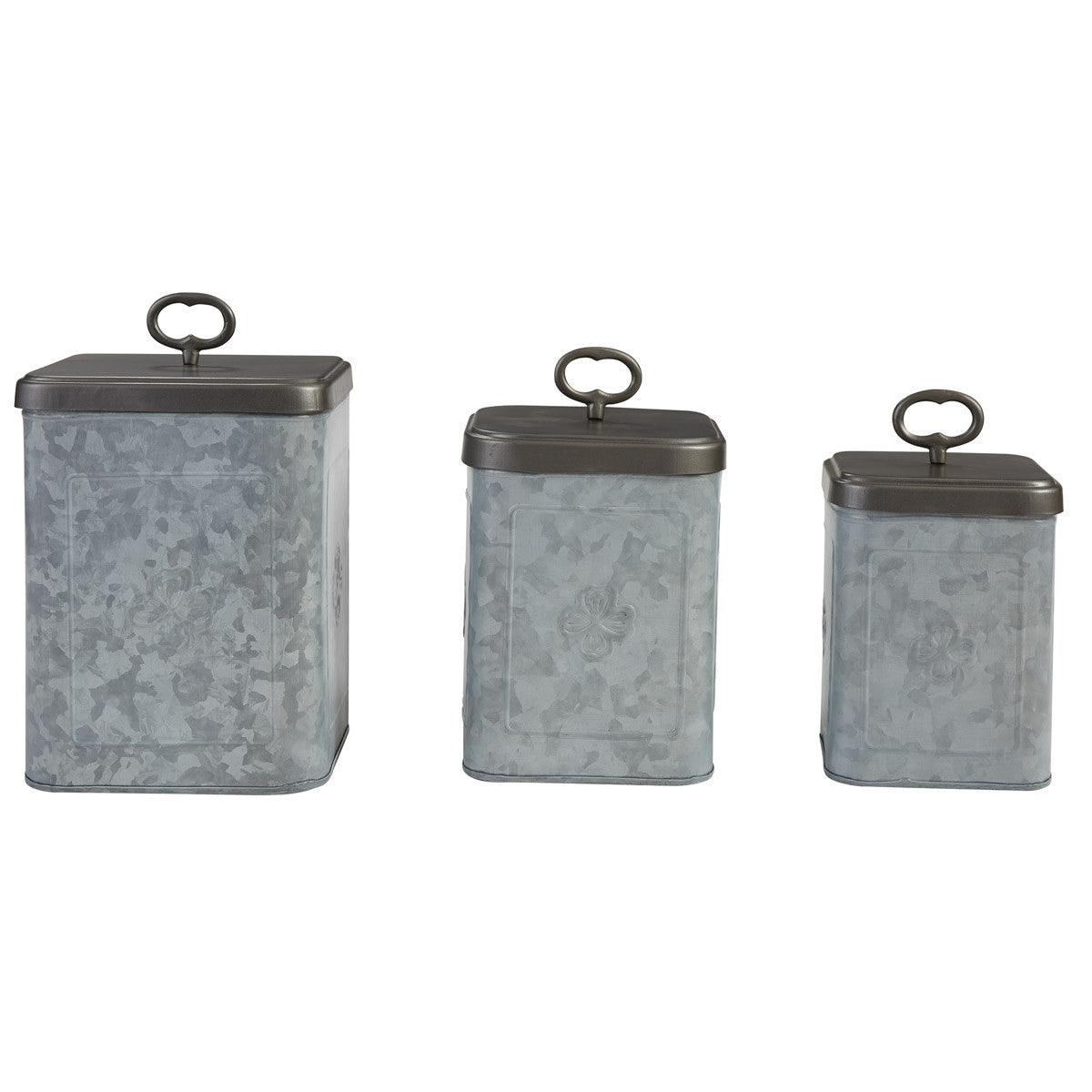 Vintage Canisters - Set of 3 Park Designs - The Fox Decor