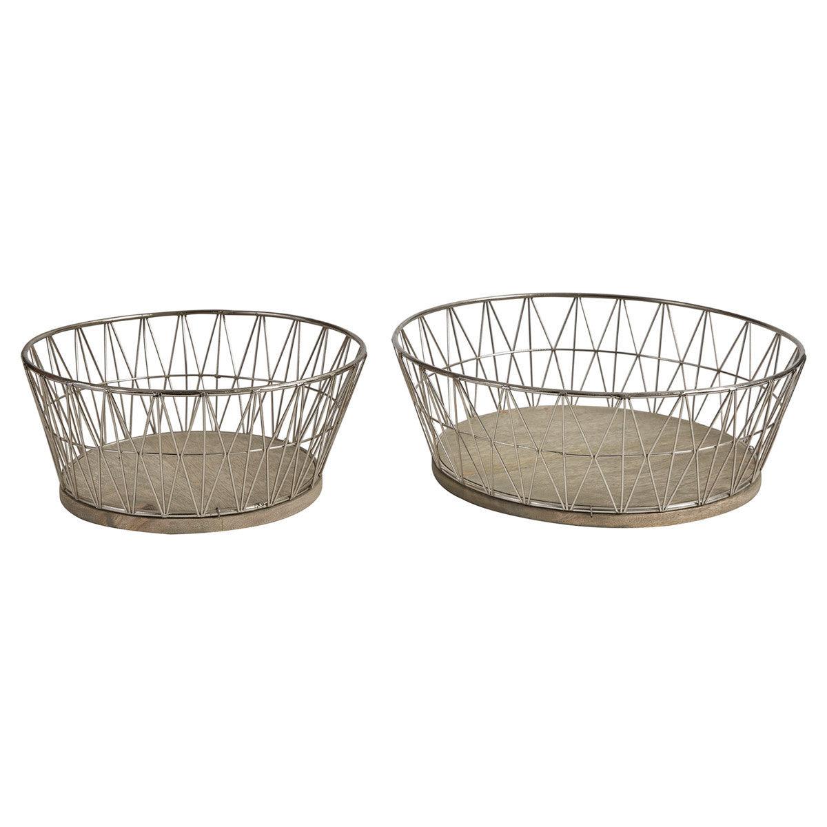 Crestwood Baskets Set of 2 - Park Designs - The Fox Decor