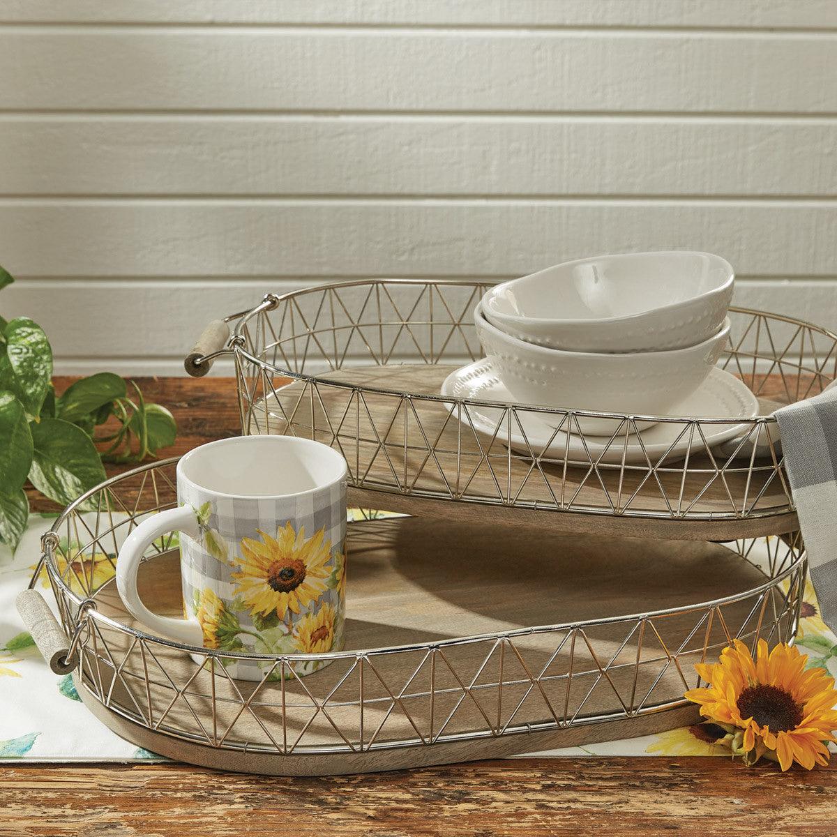 Crestwood Oval Trays Set of 2 - Park Designs - The Fox Decor