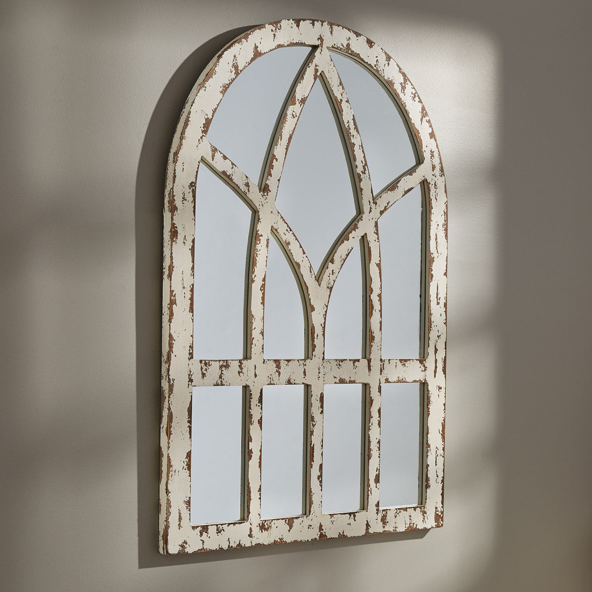 Cathedral Distressed Wood Mirror Park Designs