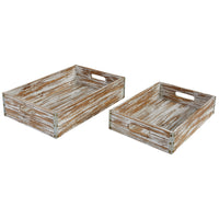 Thumbnail for Distressed Wood Table Crates - Set of 2 Park Designs