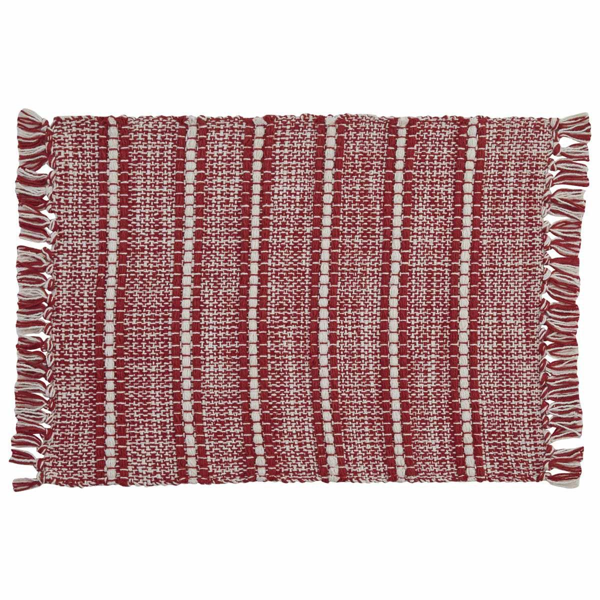 Peppermint Stripe Placemats - Set Of 6 Park Designs - The Fox Decor