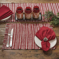 Peppermint Stripe Placemats - Set Of 6 Park Designs - The Fox Decor
