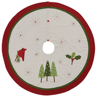 Thumbnail for Christmas Greenery Felt Tree Skirt - 52
