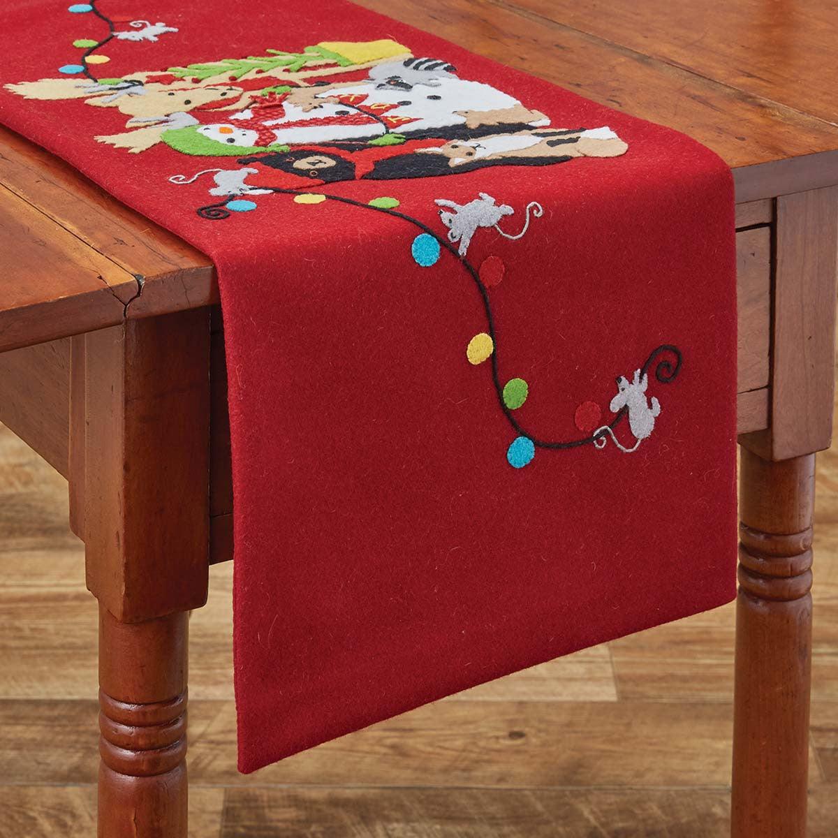 Northwoods Felt Table Runner - 14x36 Park Designs