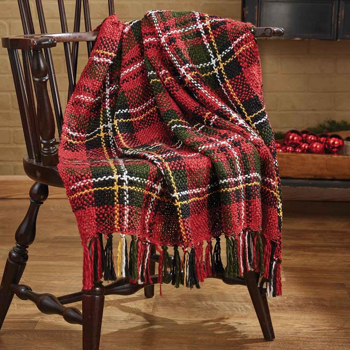 Touch of Tartan Throw Blanket 50" x 60" Park Designs - The Fox Decor