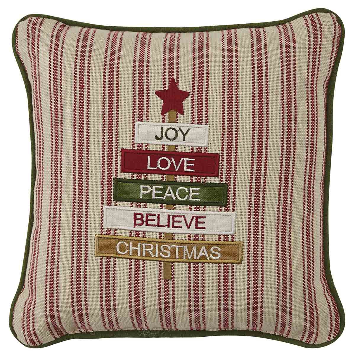 Oh Christmas Tree Pillow - 10x10  Set of 2 Park Designs