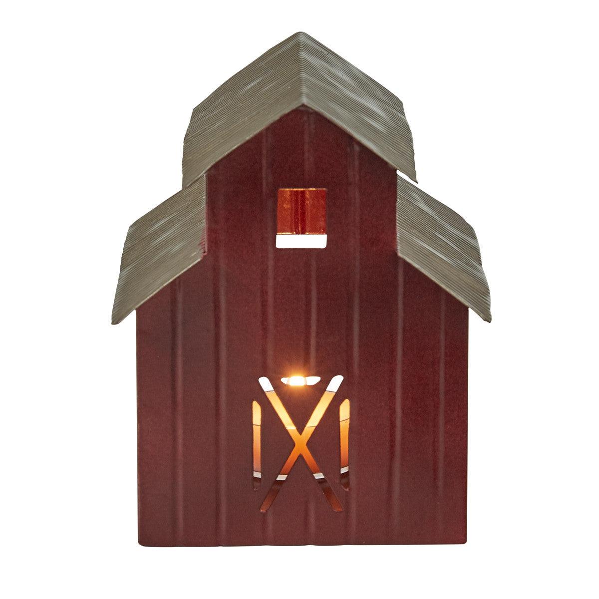 Metal Barn Tea Light Holder - Park Designs - The Fox Decor