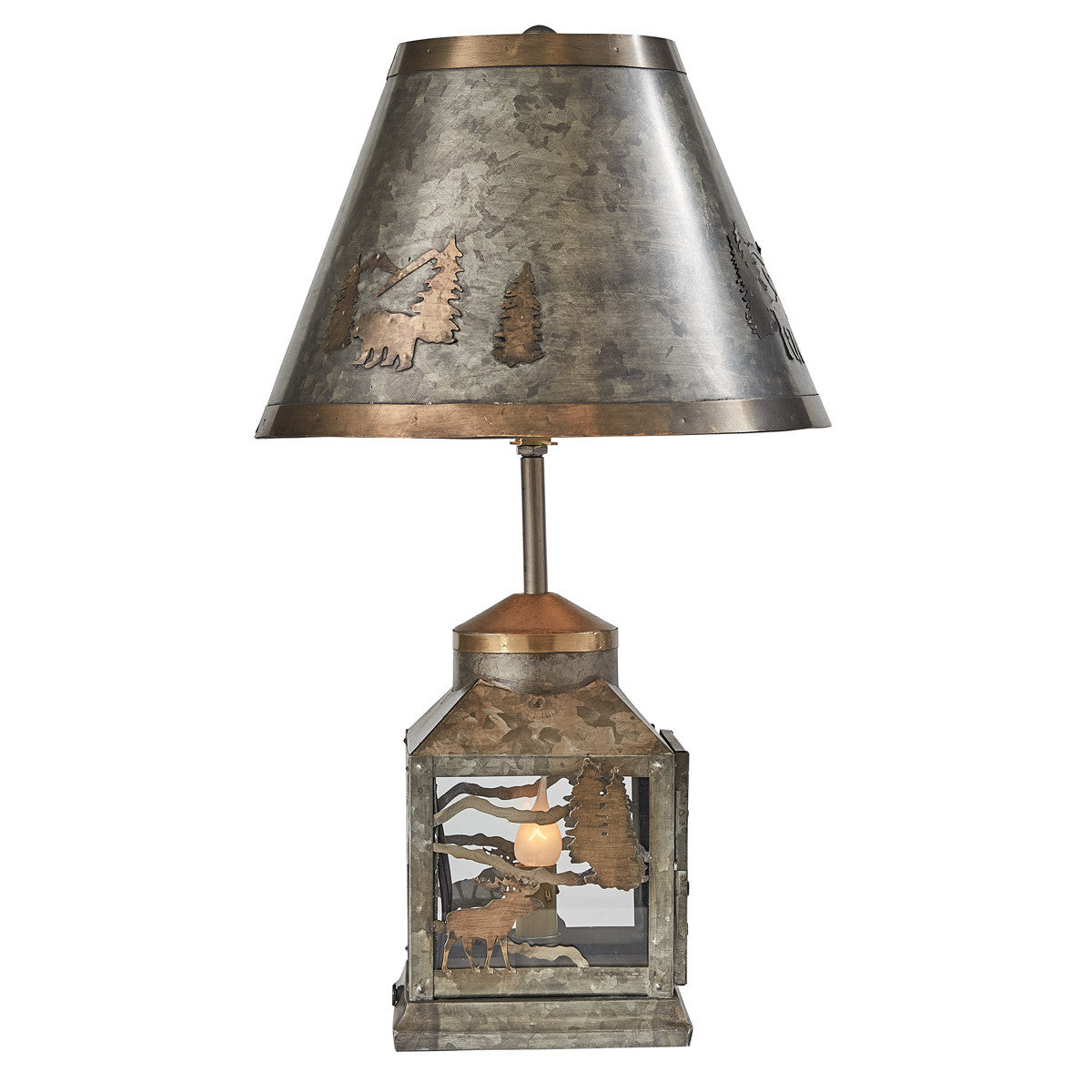 Forester'S Lantern Lamp With Shade - Park Designs