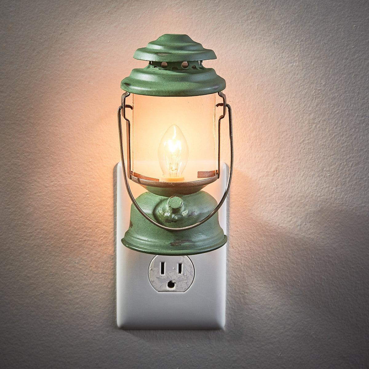 Green Camp Lantern Night Light - Park Designs - The Fox Decor