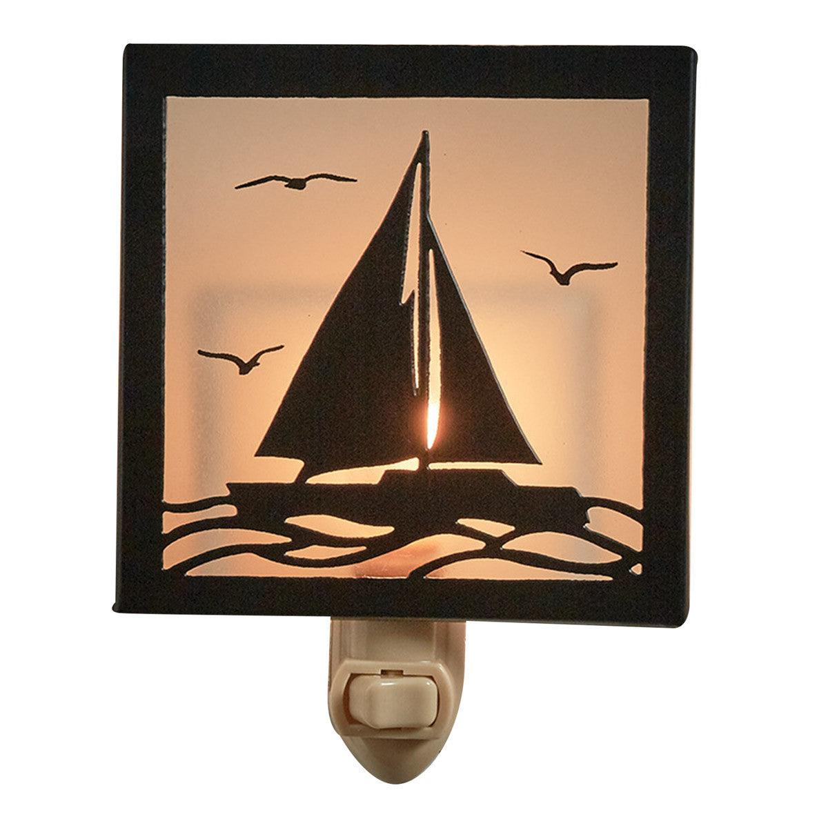 Sailboat Silhouette Night Light- Park Designs - The Fox Decor