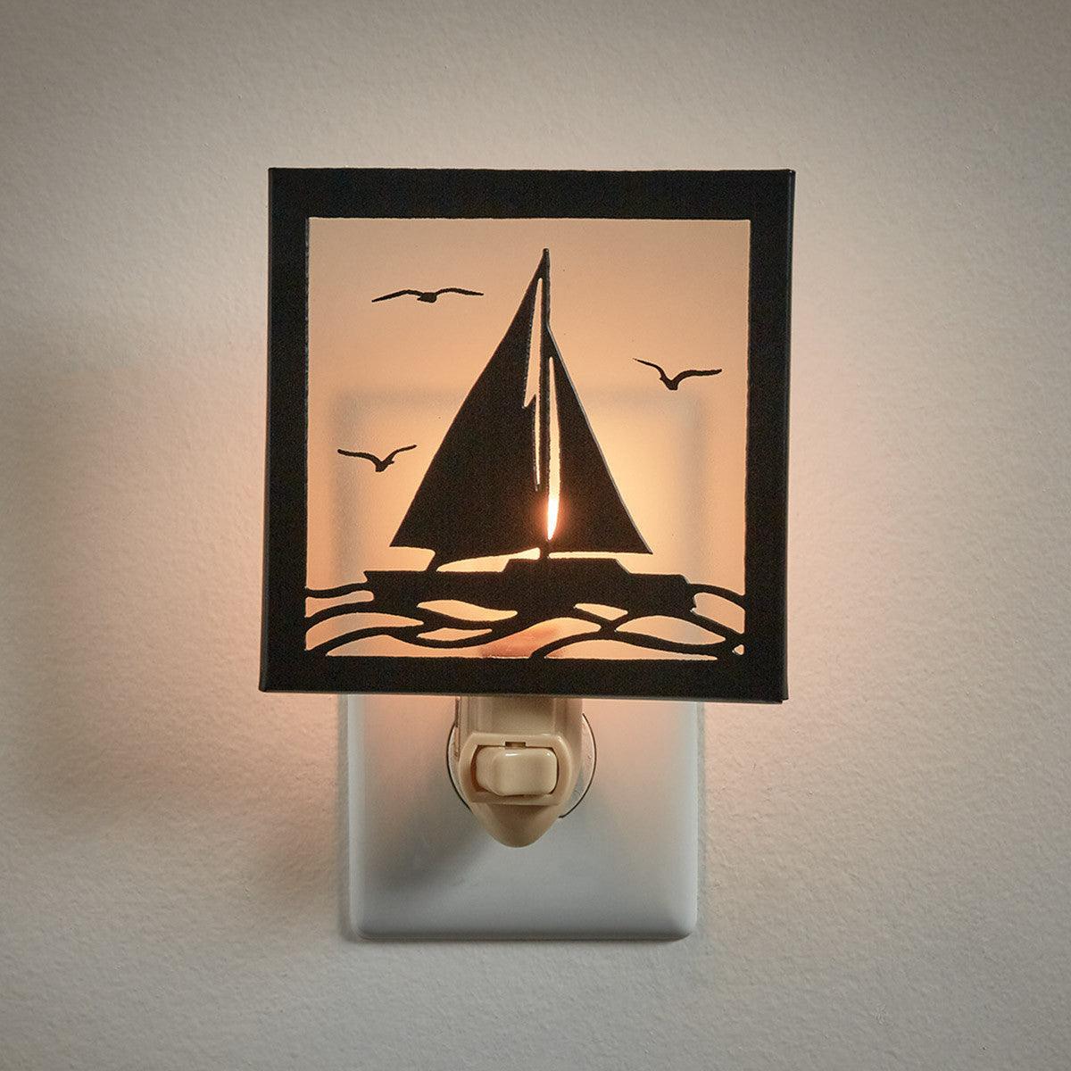 Sailboat Silhouette Night Light- Park Designs