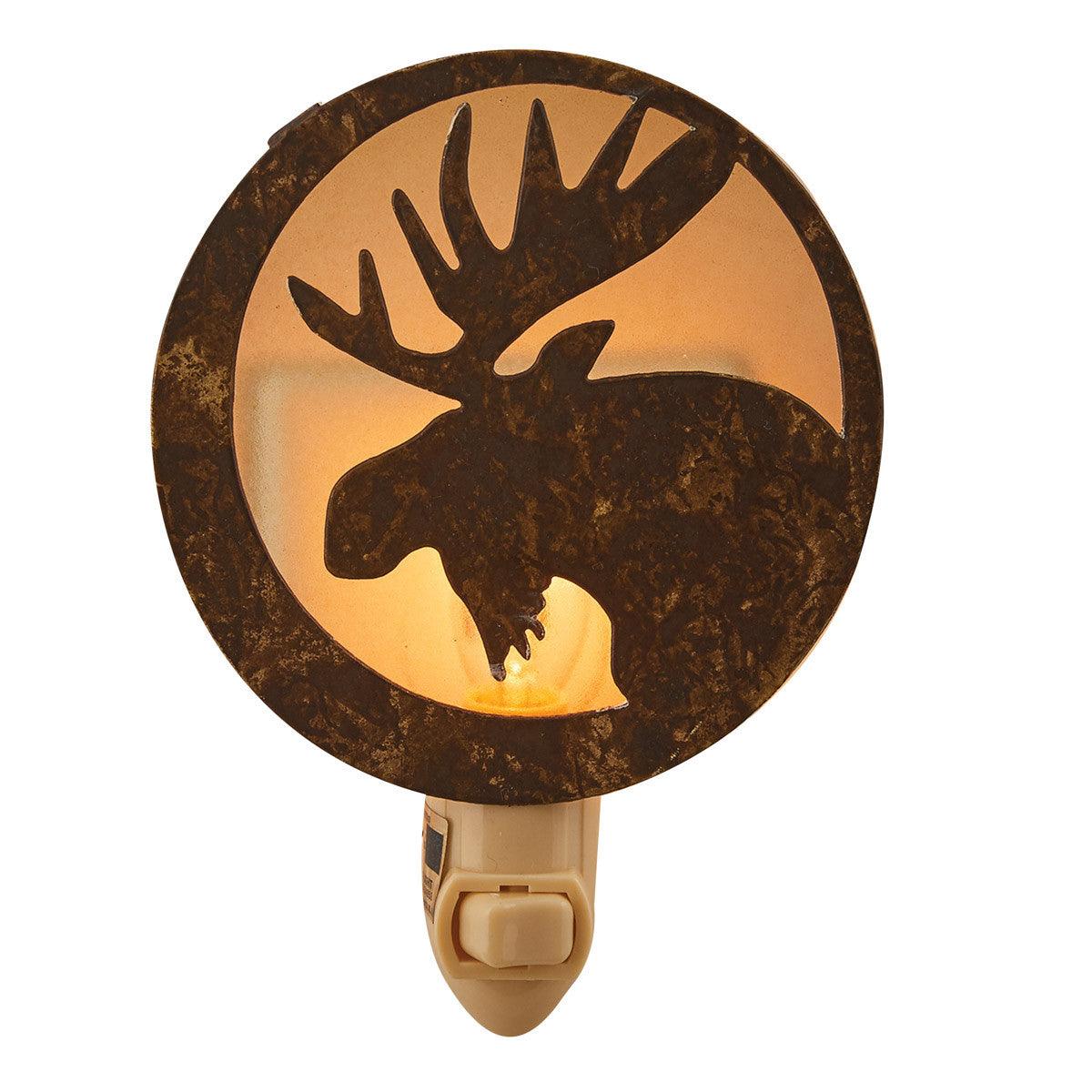 Moose Head Night Light - Park Designs - The Fox Decor