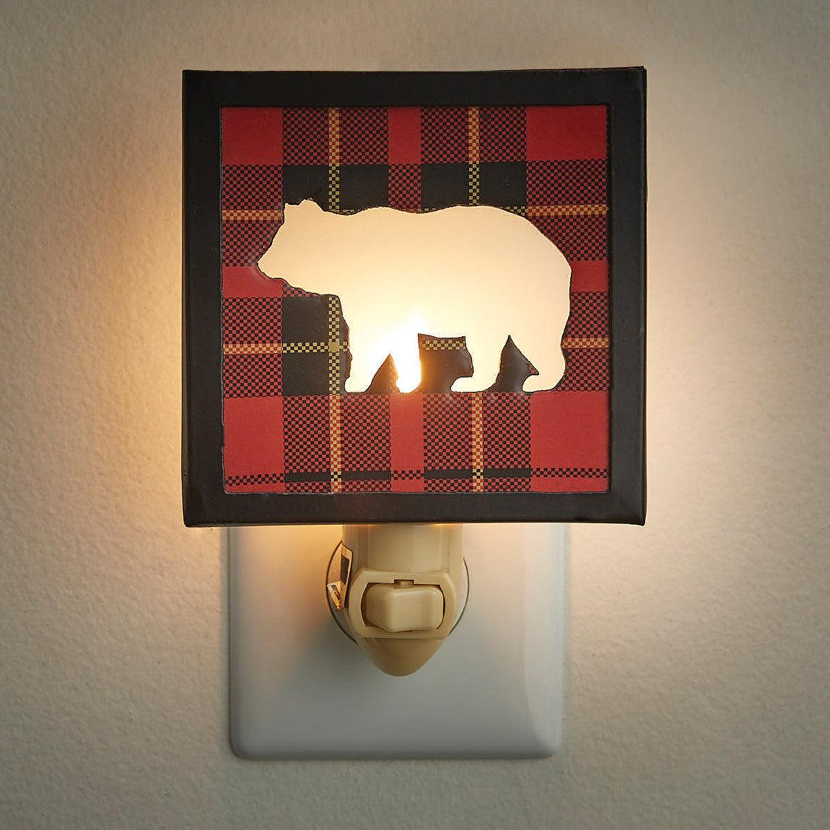 Sportsman Plaid Night Light - Park Designs - The Fox Decor