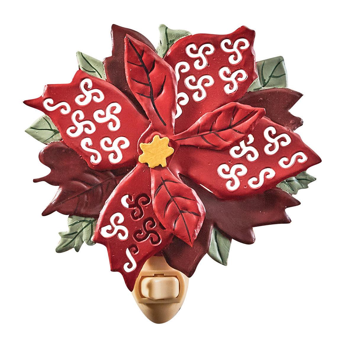 Poinsettia Night Light- Park Designs