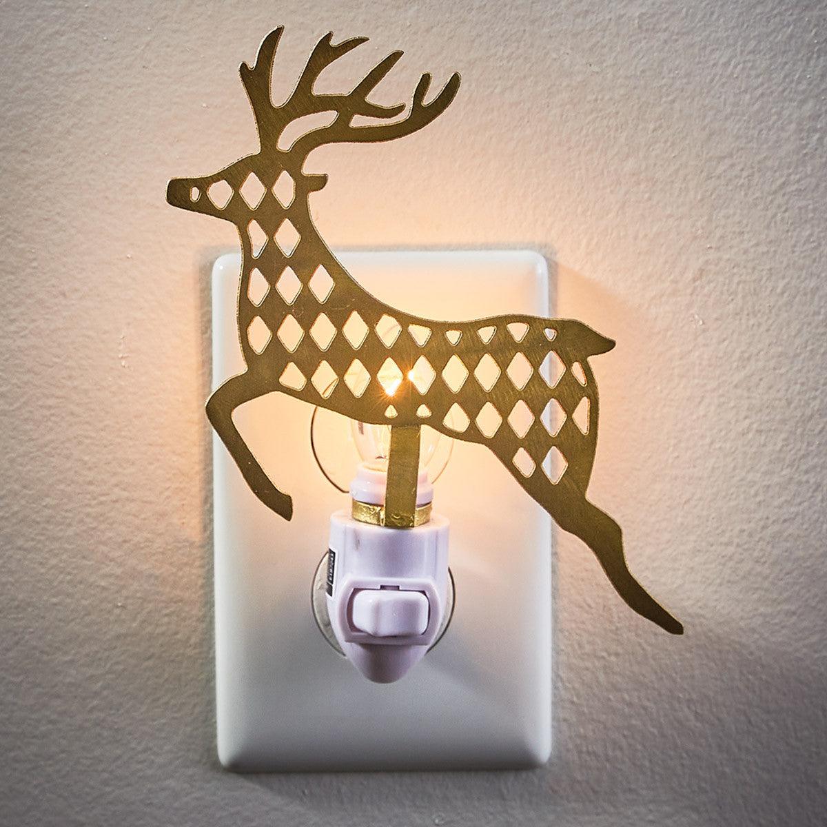 Jumping Deer Night Light - Park Designs - The Fox Decor