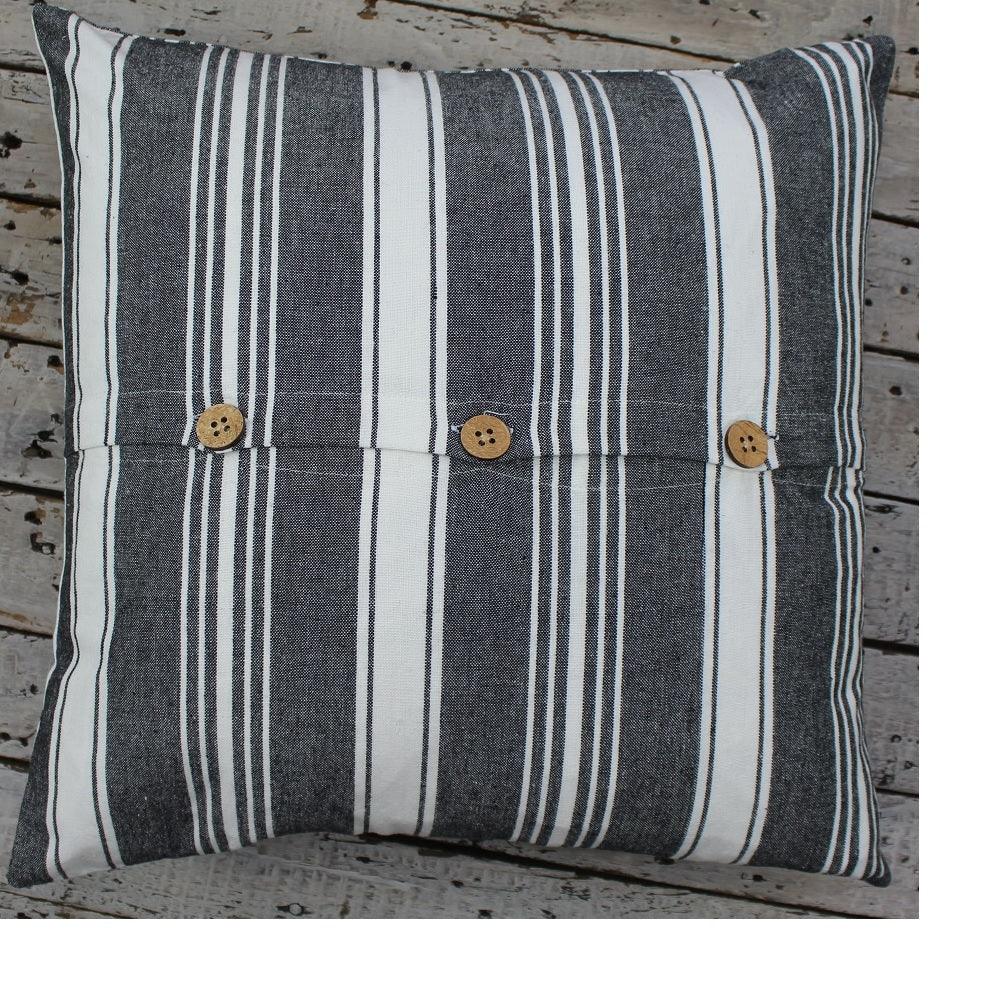 Flour Sack - Black Pillow Cover PC430001 - The Fox Decor