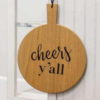 Thumbnail for Cheers Y'all Cutting Board Wall Hanging