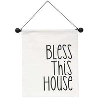 Bless This House Fabric Wall Hanging - The Fox Decor