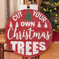 Thumbnail for Cut Your Own Christmas Trees Bulb Sign - The Fox Decor