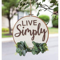 Thumbnail for Live Simply Sampler Wall Hanger - The Fox Decor