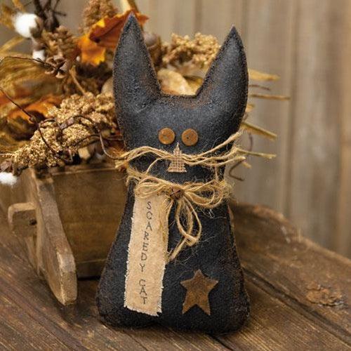 Stiffened Primitive Scaredy Cat - The Fox Decor