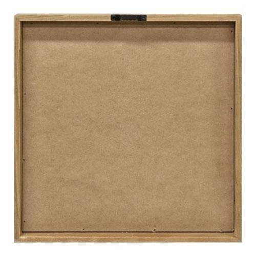 Framed Natural Barn Quilt, 10" - The Fox Decor