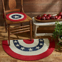 Thumbnail for Americana Star Hooked Chairpad Park Designs - The Fox Decor