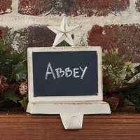 Thumbnail for Chalkboard Stocking Hanger - White Set of 2 Park Designs