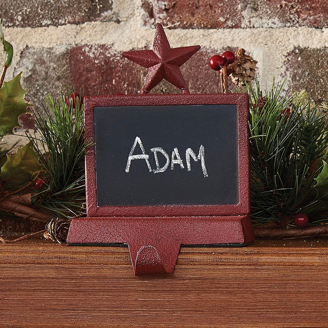Chalkboard Stocking Hanger - Red Set of 2 Park Designs - The Fox Decor