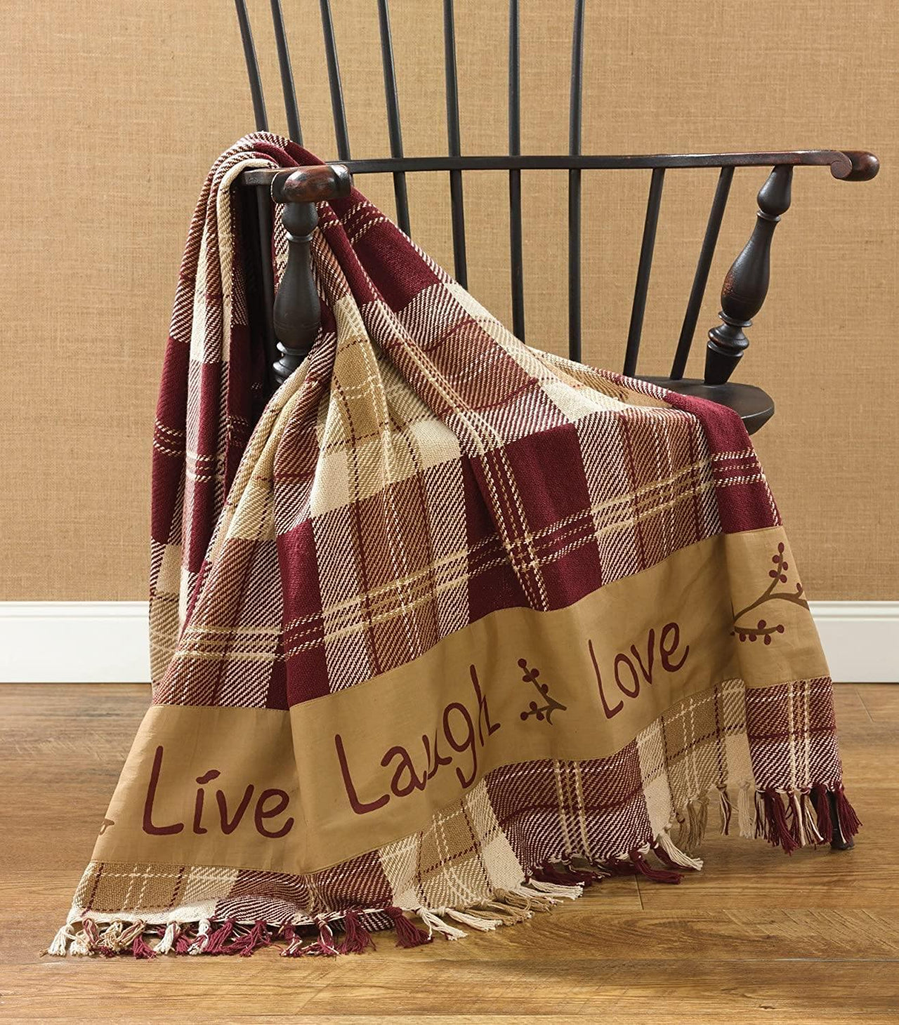 Live Laugh Love Throw Park Designs - The Fox Decor