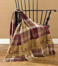 Thumbnail for Live Laugh Love Throw Park Designs - The Fox Decor