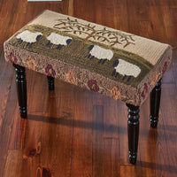 Thumbnail for Willow and Sheep Hooked Bench Park Designs - The Fox Decor