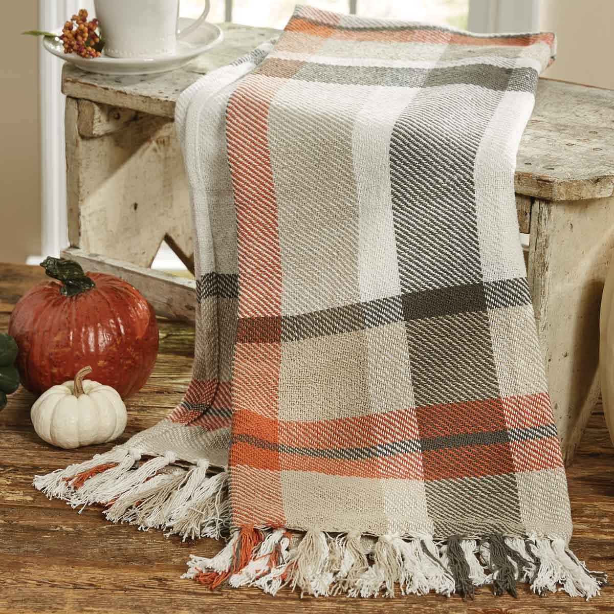 October Spice Plaid Throw - Park Designs - The Fox Decor
