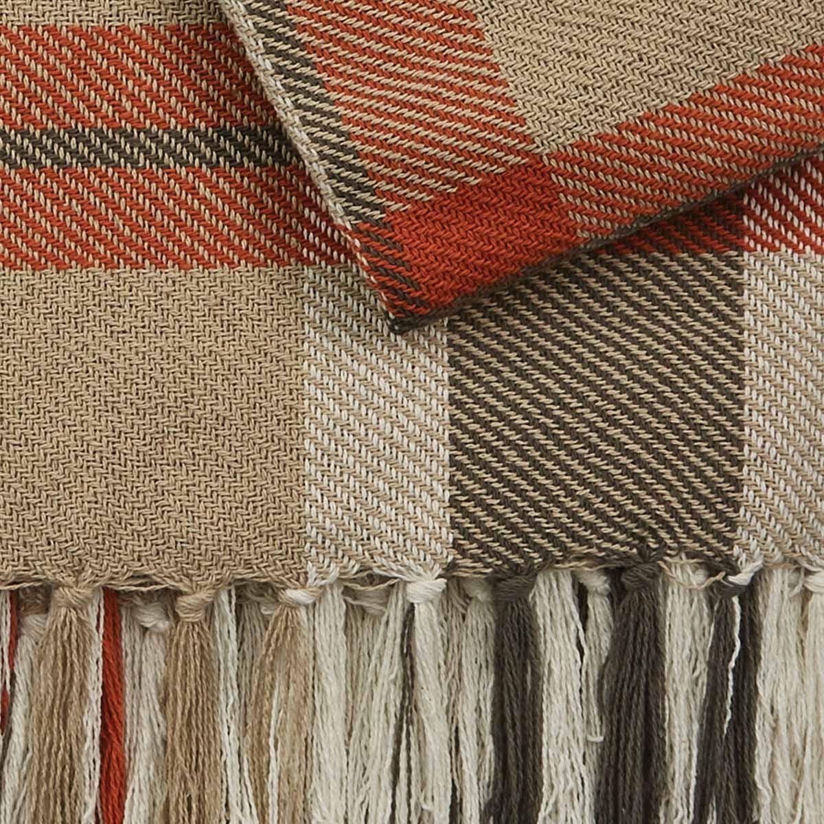 October Spice Plaid Throw - Park Designs - The Fox Decor