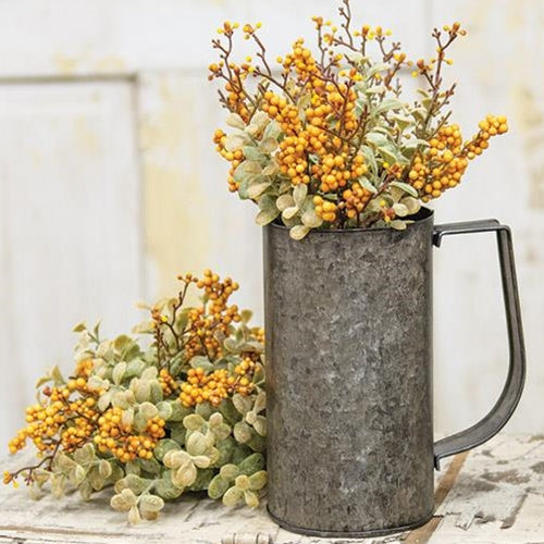 Pebble Creek Half Sphere, 10", Mustard - The Fox Decor