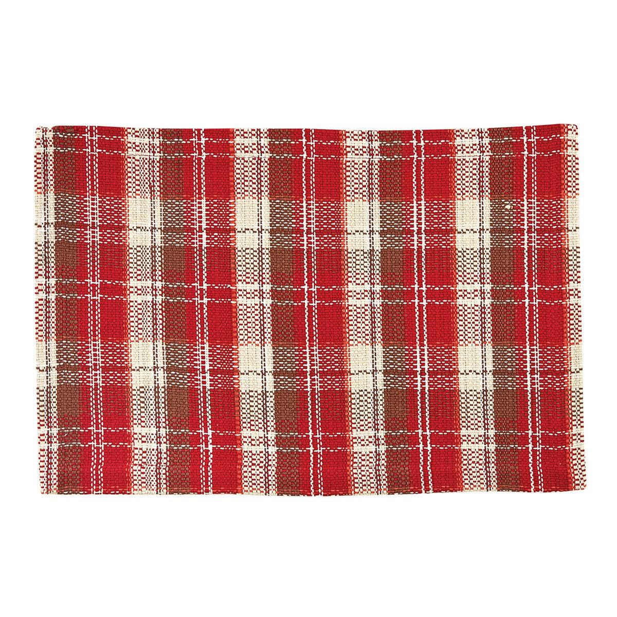 Fireside Plaid Placemats - Set of 6 Park Designs - The Fox Decor