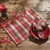 Thumbnail for Fireside Plaid Placemats - Set of 6 Park Designs