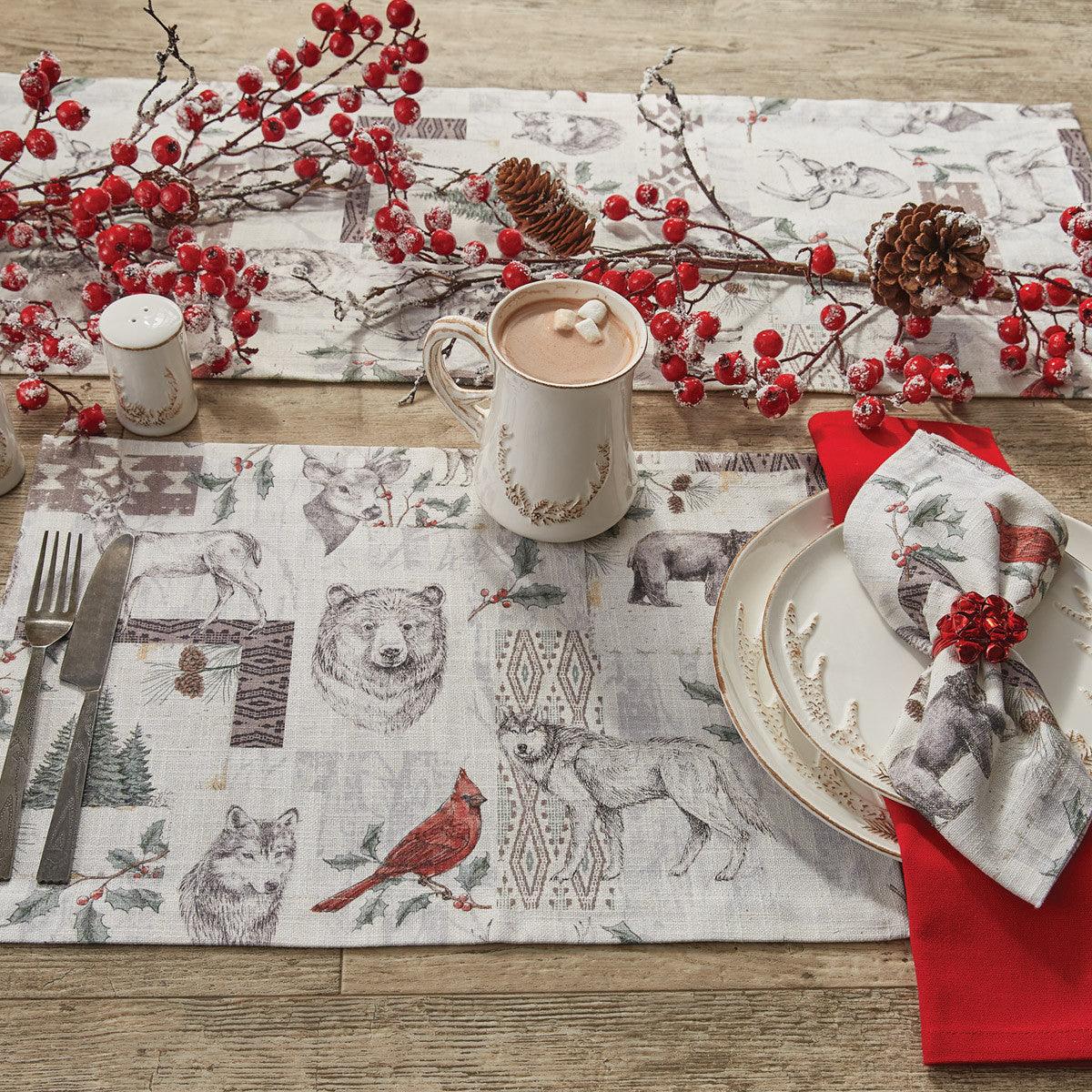 Wild And Beautiful Holiday Placemats - Set of 4 Park Designs - The Fox Decor