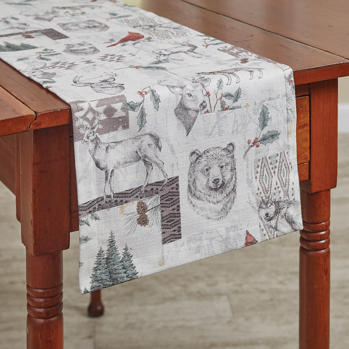 Wild And Beautiful Holiday Table Runner - 54" L Park Designs - The Fox Decor