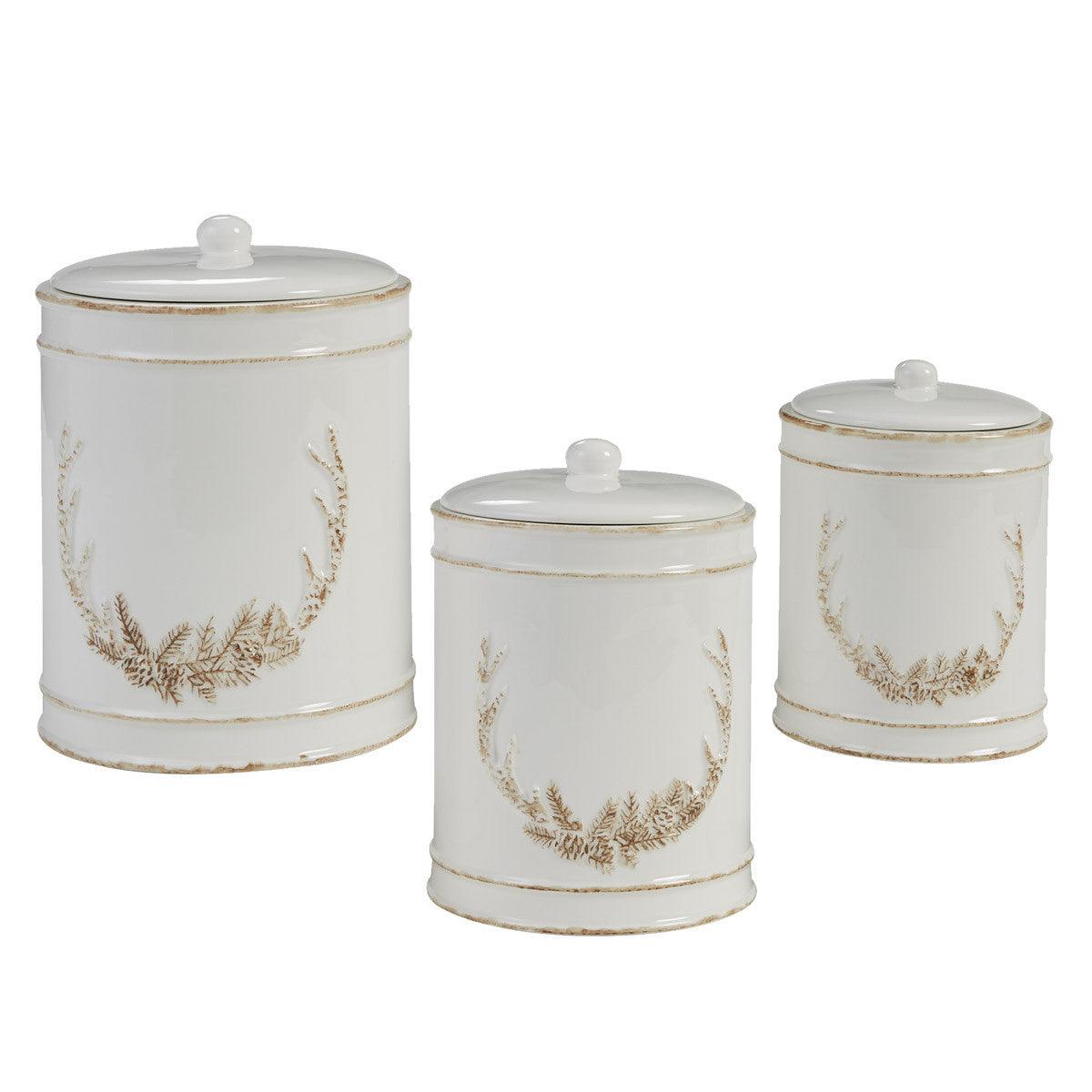 Antler Canister Set of 3 Park Designs