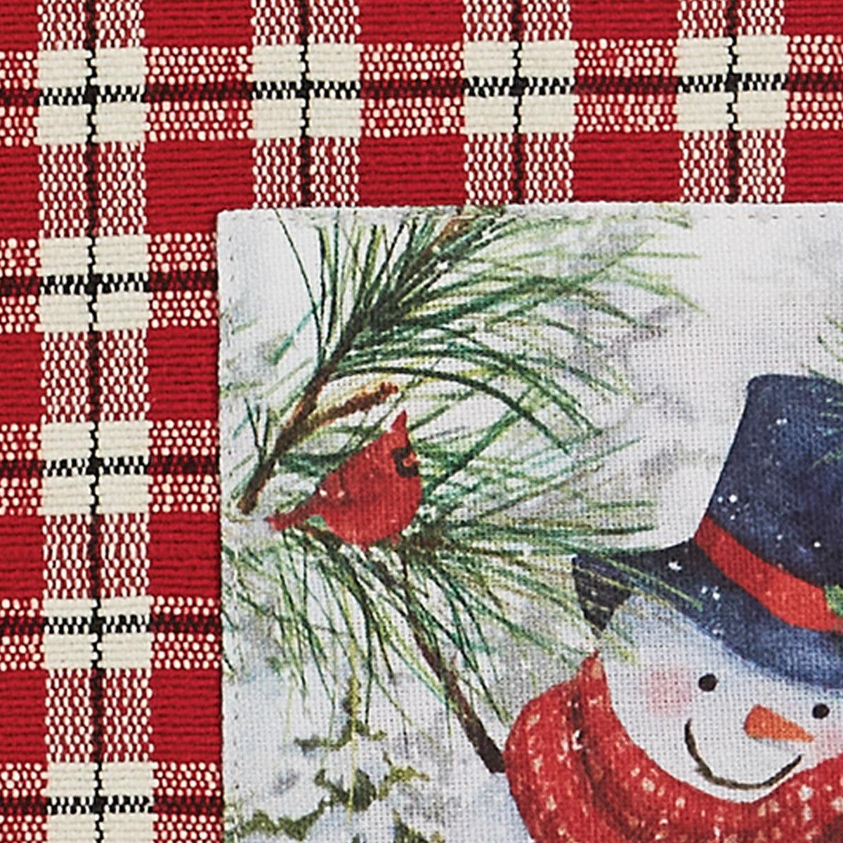 Flurry Snowman Placemats - Set Of 4 Park Designs - The Fox Decor