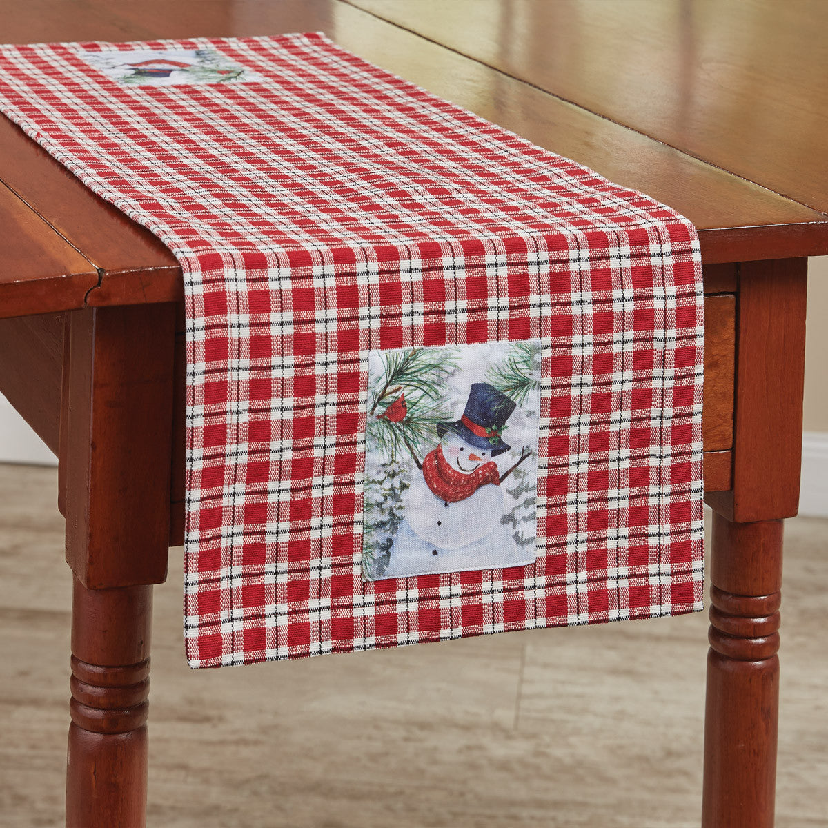 Flurry Snowman Table Runner - 36" L Park Designs