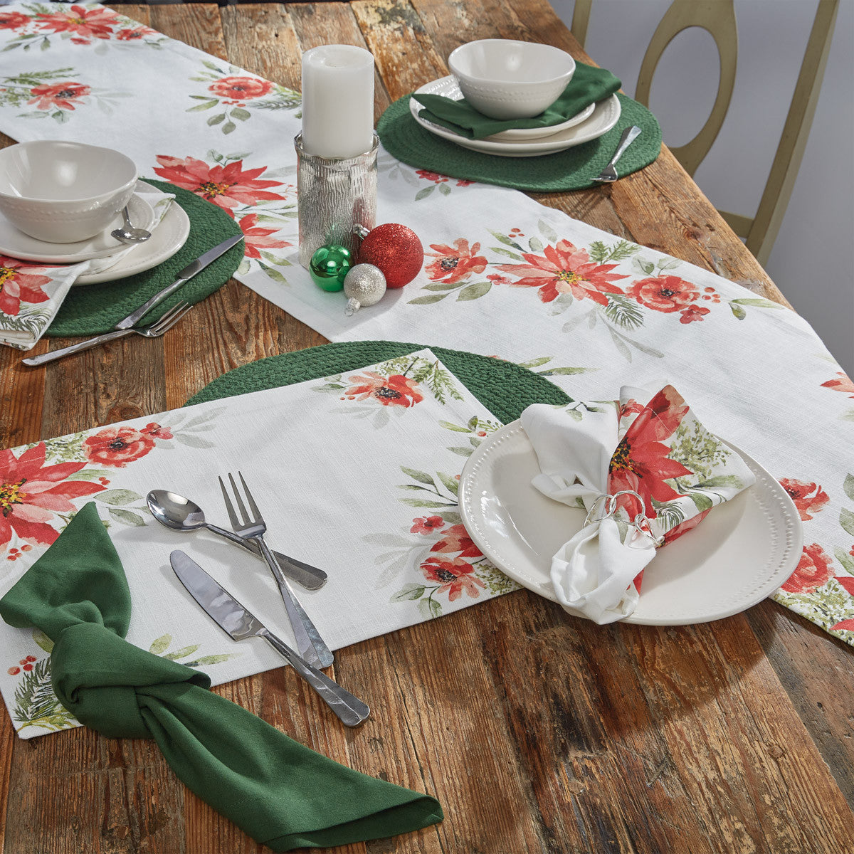 Yuletide Blooms Table Runner - 72" L Park Designs - The Fox Decor